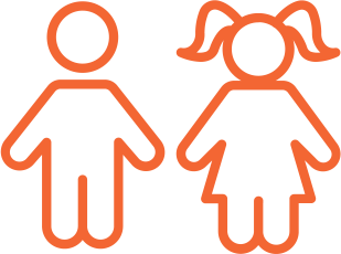 Icon representing children